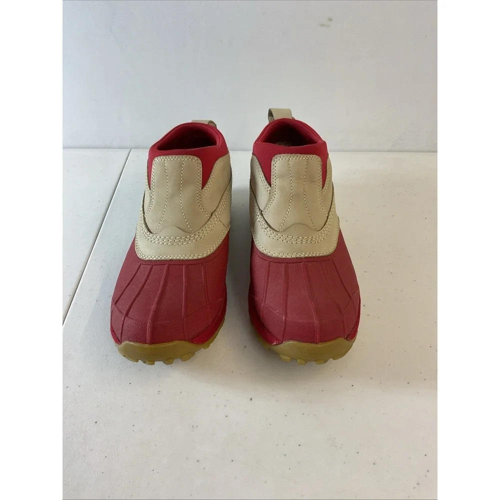 LL Bean Boots Storm Chaser‎ Slip On Boots Women's Size 9.5 Waterproof Shoes red